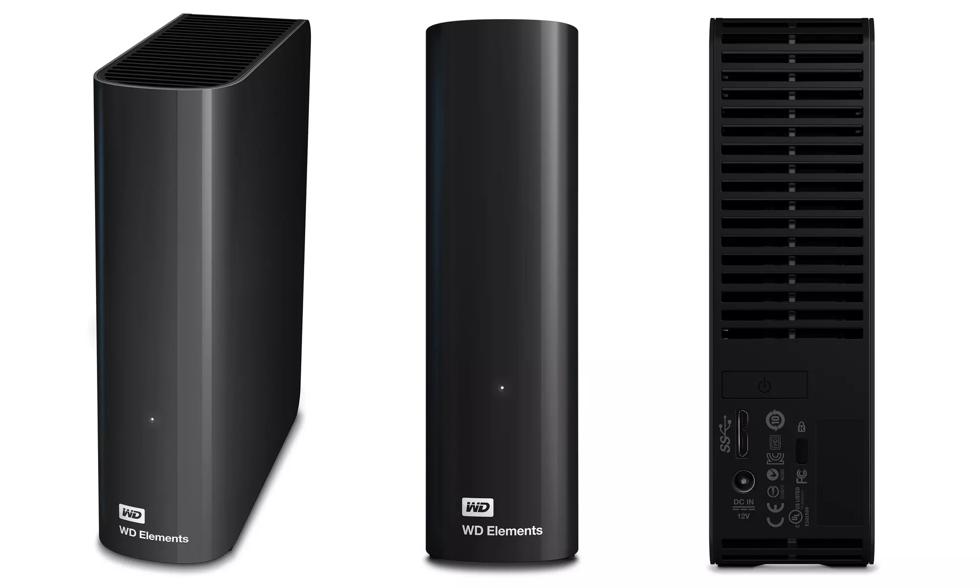 Western Digital WD Elements 2TB, 3TB, 4TB, or 5TB USB 3.0 Desktop External Hard Drive (Manufacturer Refurbished) - Primary Image