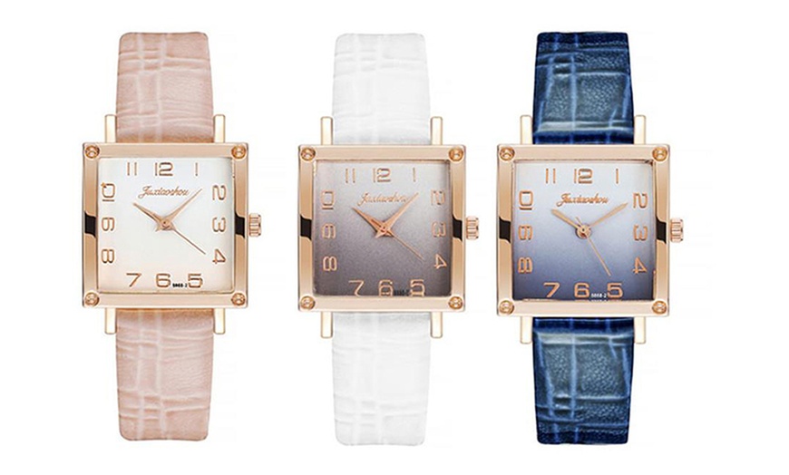 Image 1: Women's Square Watch