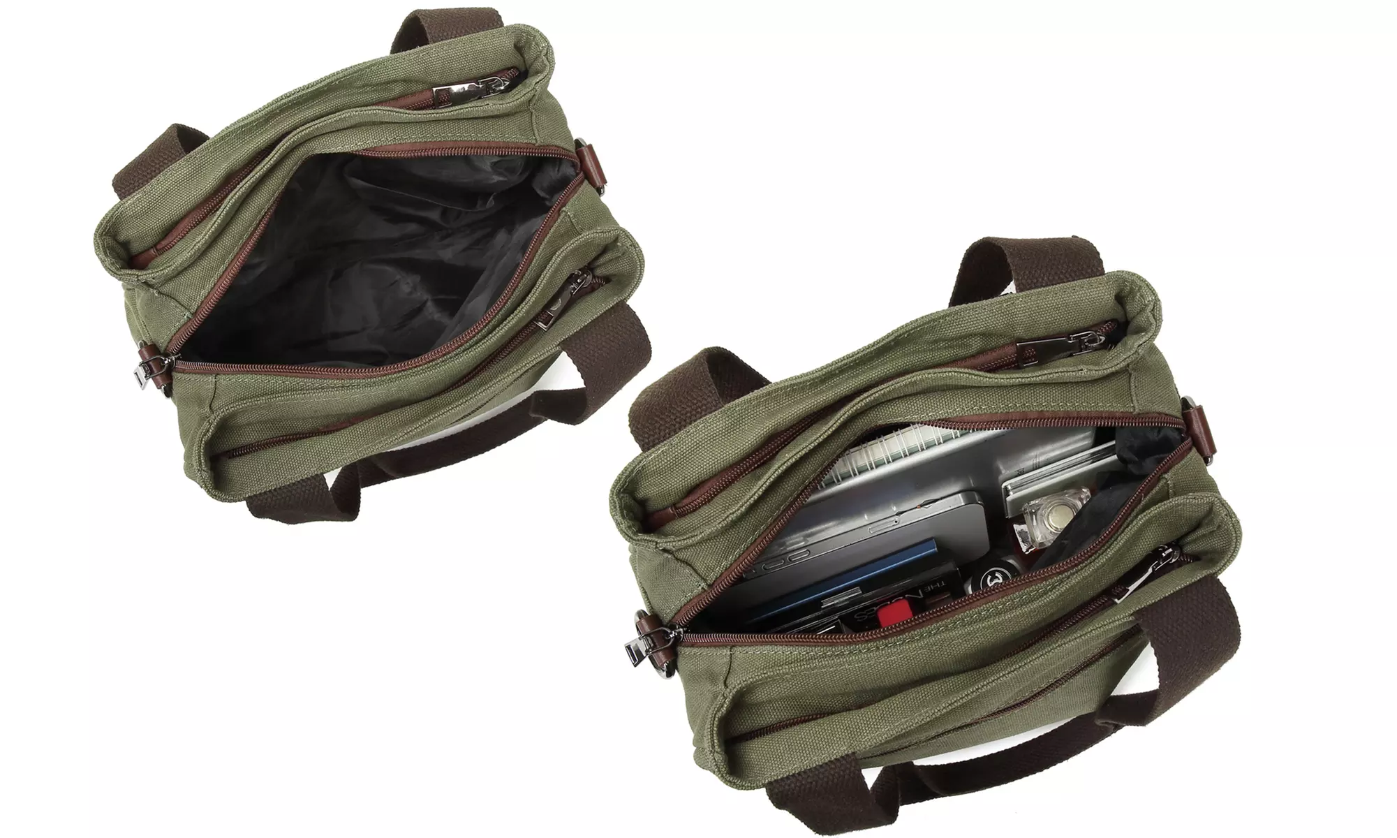 Sac en bandoulière multifonction en toile