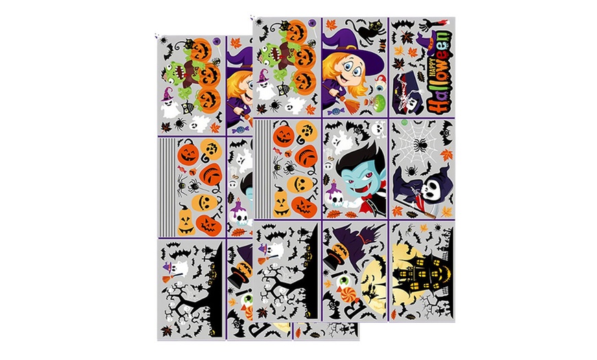 Image 7: 9- or 18-piece Halloween Electrostatic Window Decoration Papers