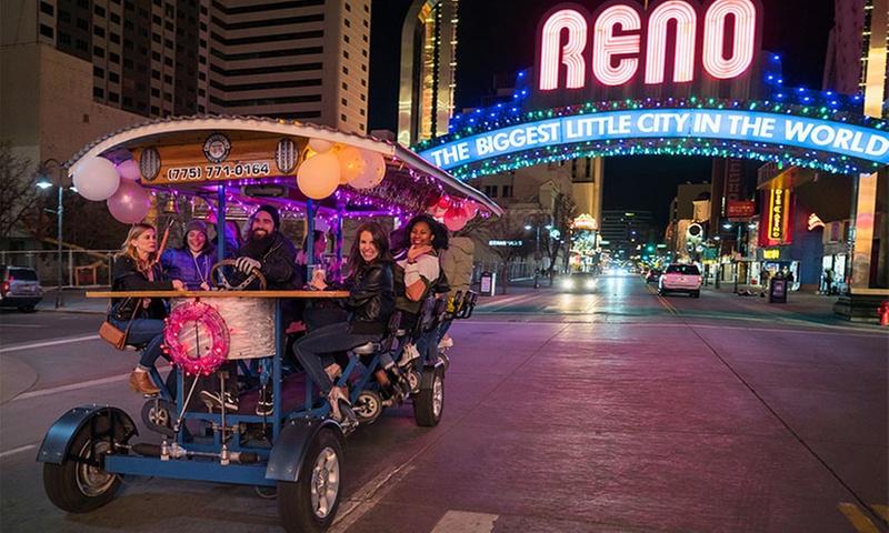 Pedal Through Reno with Friends for 2 Hours