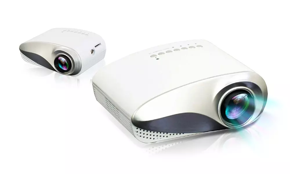 HD Multibeamer in Weiß mit eingebautem Lautsprecher inkl. Versand - Primary Image