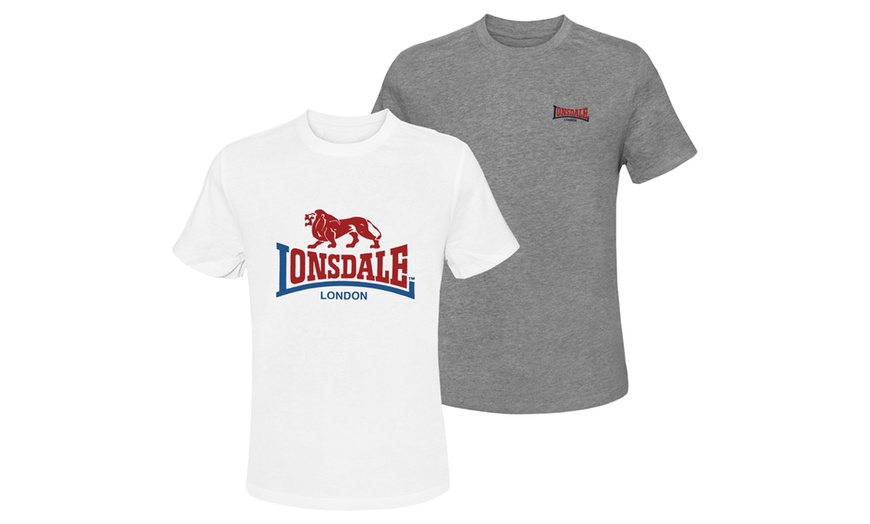 Image 9: Set da 2 T-Shirt da uomo Lonsdale