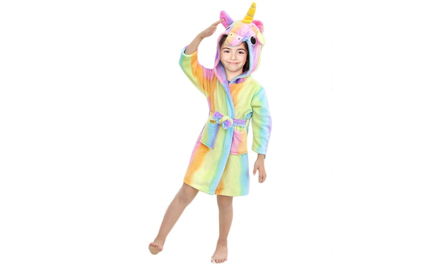 Image 3: Unicorn Bathroom Robe