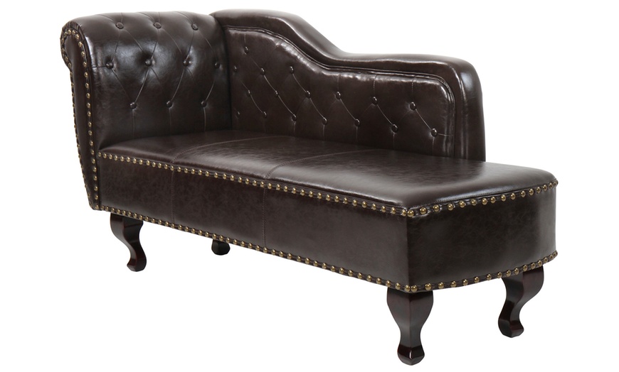 Image 2: Chesterfield Style Chaise Longue
