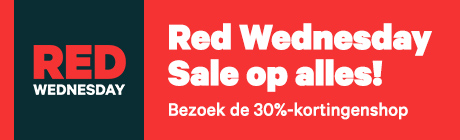 Het is Red Wednesday! Pak tot 30% korting op Lokaal, 15% op Travel en 10% op Producten met code ROOD