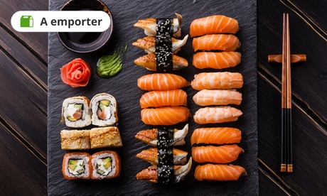 Menu sushi à partager de 36 ou 72 pièces pour 2 ou 4 personnes dès 34,90 € au restaurant Sushi Kito