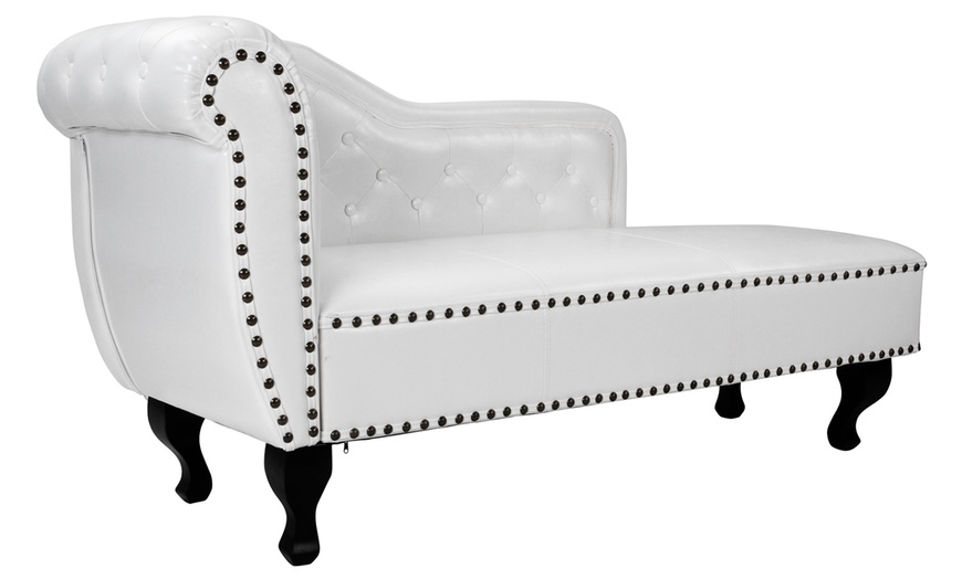 Image 22: Chesterfield Style Chaise Longue
