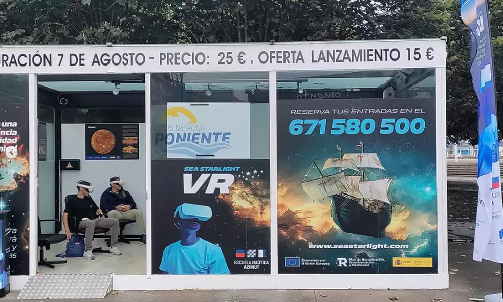 Navegación virtual con vistas a la bóveda celeste para 1 o 2 personas