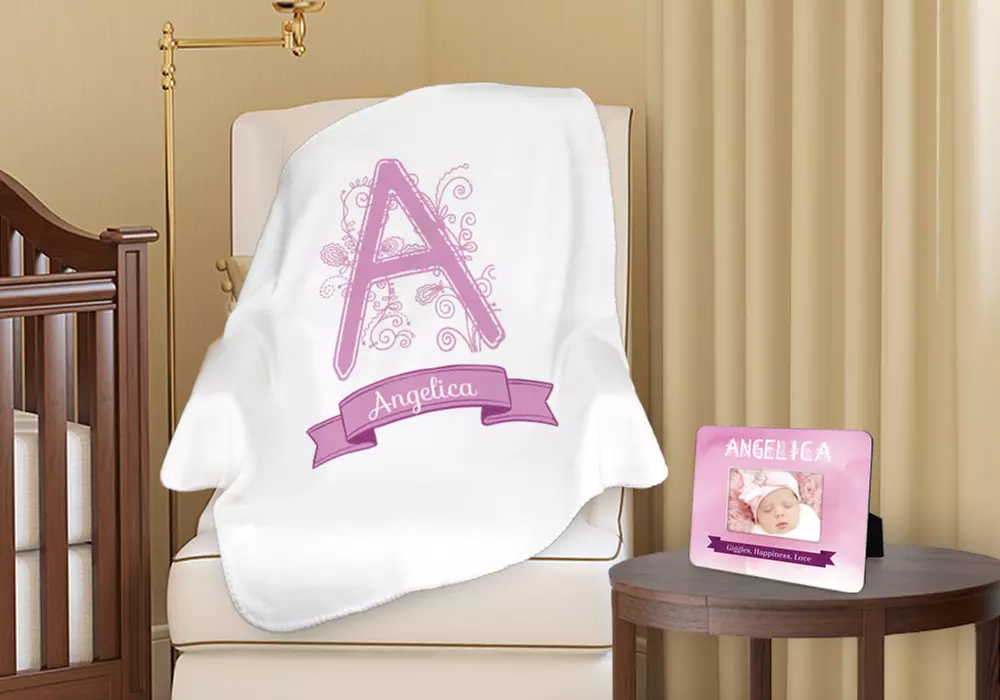 Customized Baby Blanket, Photo Frame, or Both from Monogram Online (Up to 65% Off) - Primary Image
