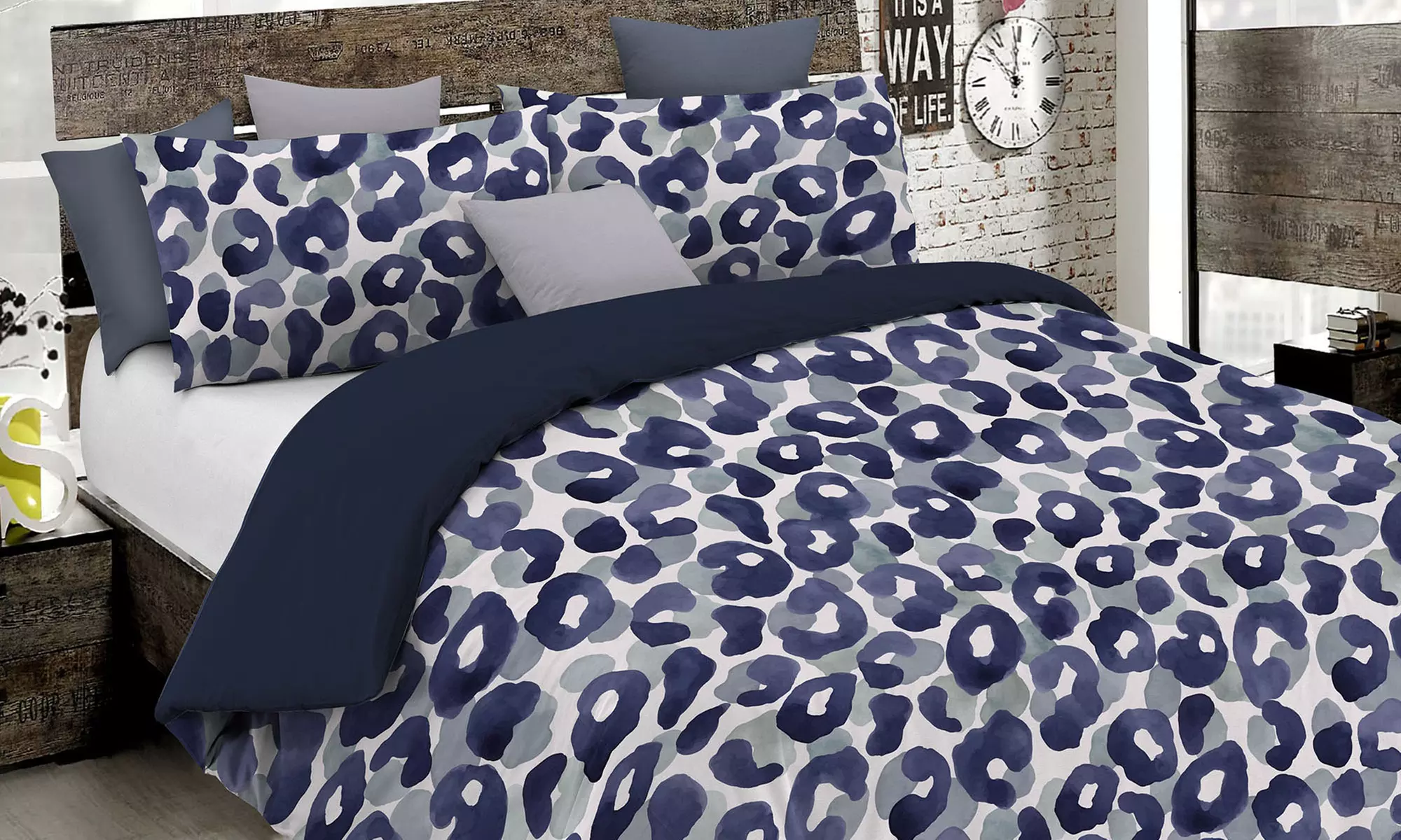 Parure de lit en microfibre, modèle au choix