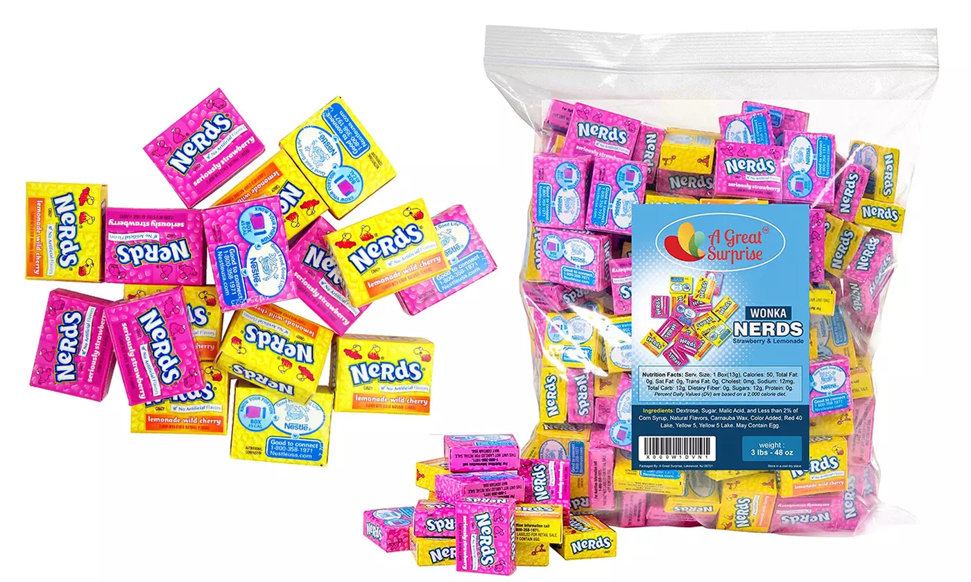 Wonka Strawberry and Lemonade Wild Cherry Nerds (3lbs.) - Primary Image