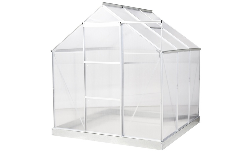 Image 38: Outsunny Polycarbonate Greenhouse