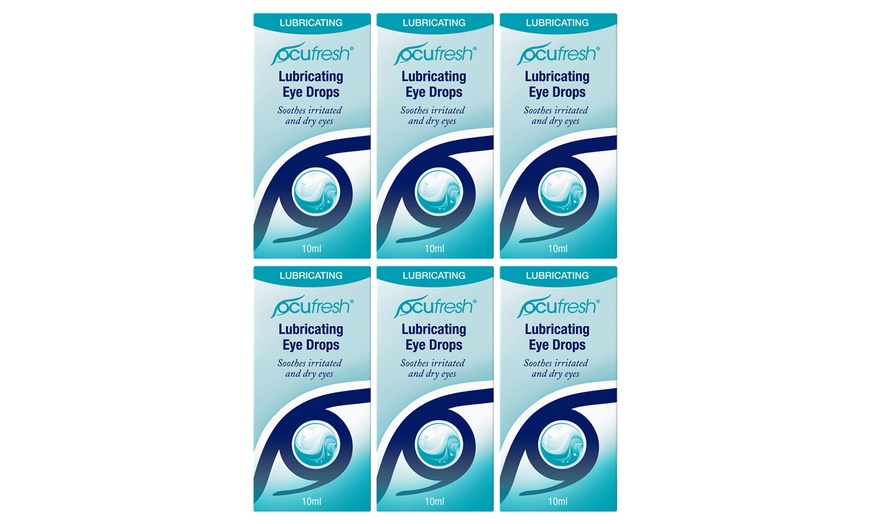 Image 1: Six-Packs of Hypromellose 0.3% Eye Drops for Dry Eyes 10ml