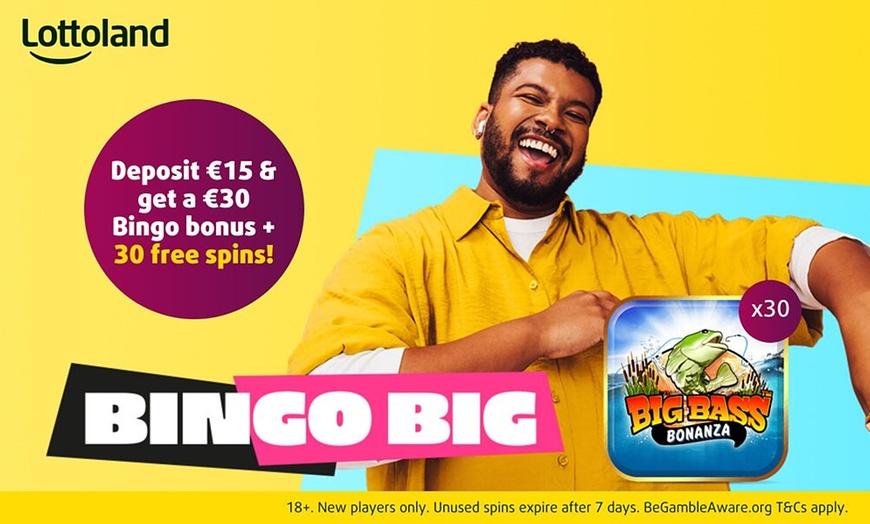 Image 1: €30 or €40 Bingo Bonus + 30 or 40 Complimentary Spins