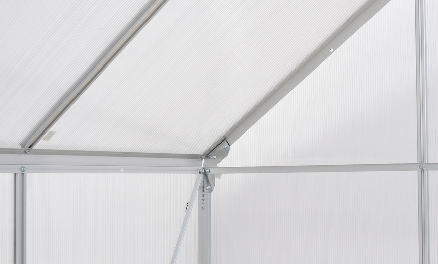 Image 26: Outsunny Polycarbonate Greenhouse