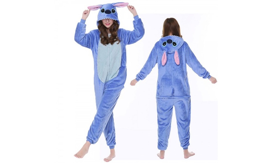 Image 6: Lilo and Stitch Inspired Matching Flannel Onesie