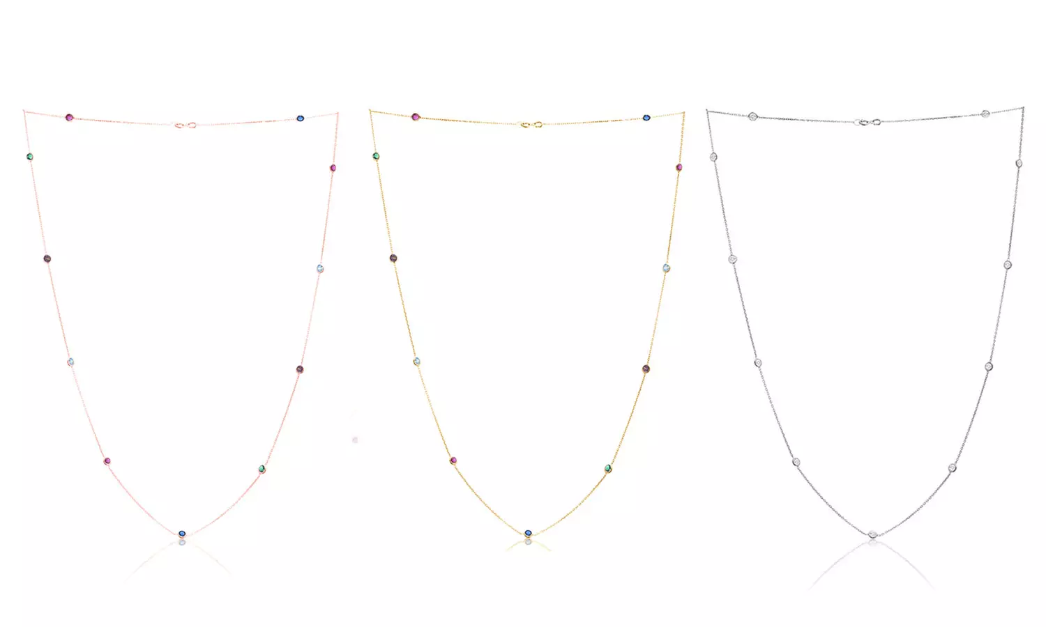 Lesa Michele Swarovski Elements by the Yard Station Necklace - Primary Image