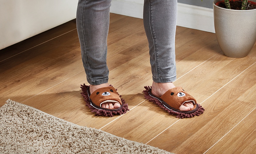 Image 2: Microfibre-Sole Mop Slippers