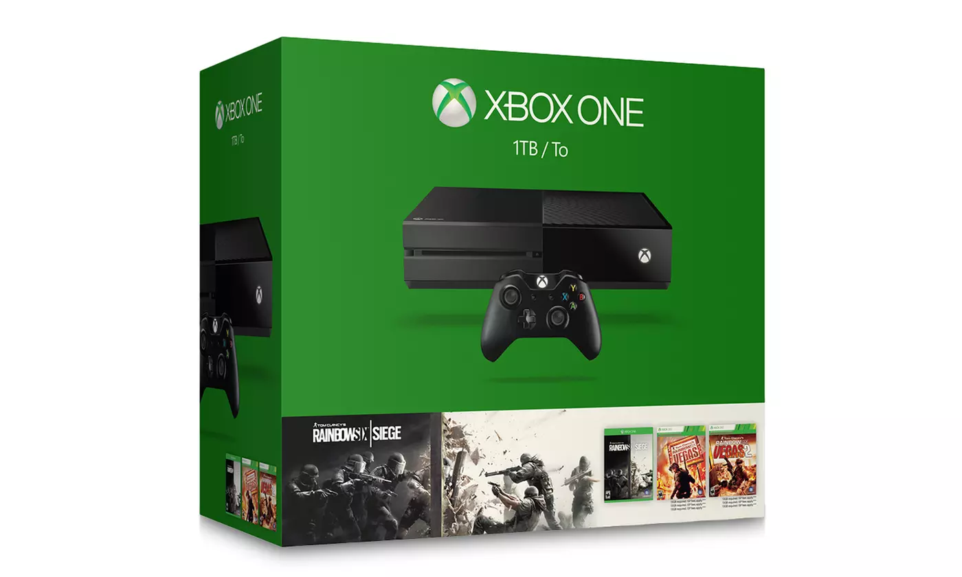 Xbox One 1TB Console with Rainbow Six: Siege Bundle - Primary Image