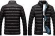 Herren-Jacke für Herbst und Winter in Schwarz, Hellblau oder Blau - Second Medium