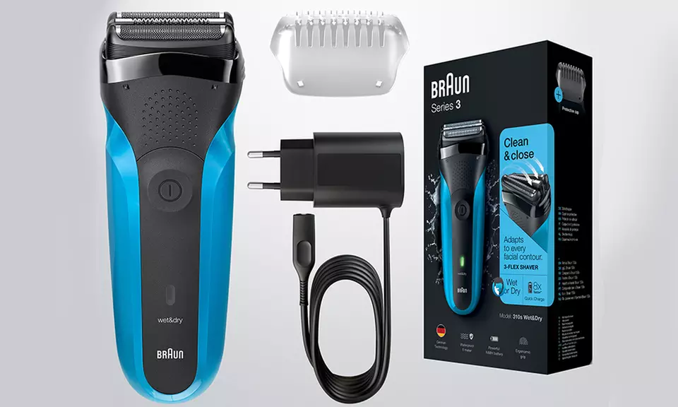 Rasoir électrique rechargeable et étanche, modèle "Series 3" de la marque Braun - Primary Image