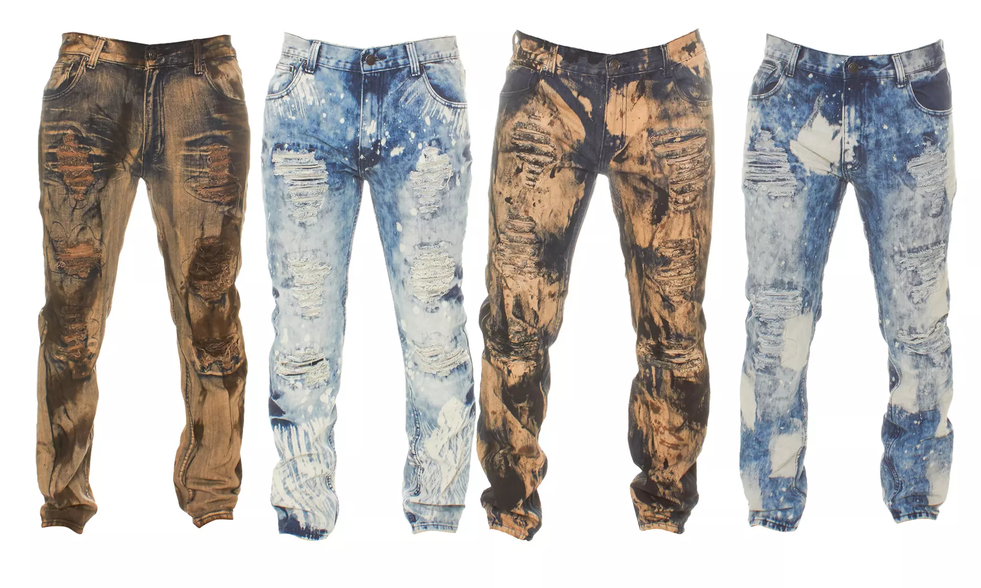 GS-115 Men's Rip & Repair Fashion Jeans - Primary Image