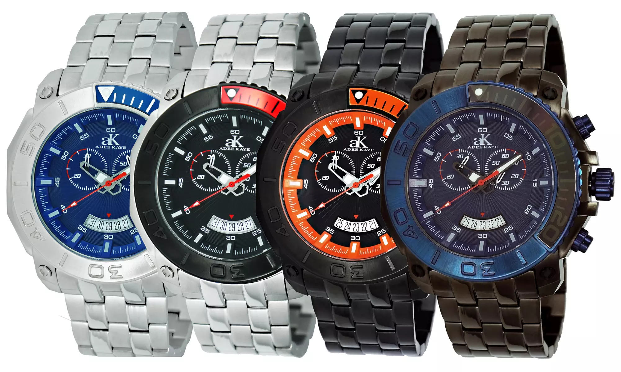 Adee Kaye Men's Swiss Sports Chronograph Watch - Primary Image