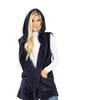 Image 8: Women's Hooded Faux-Fur Vest with Side Pockets. Plus Sizes Available.