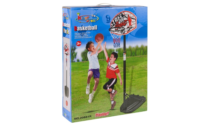 Image 8: Kids' Basketball Set with Ball