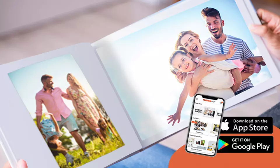 Personalised Photobook via PhotobookShop App; Delivery not Included