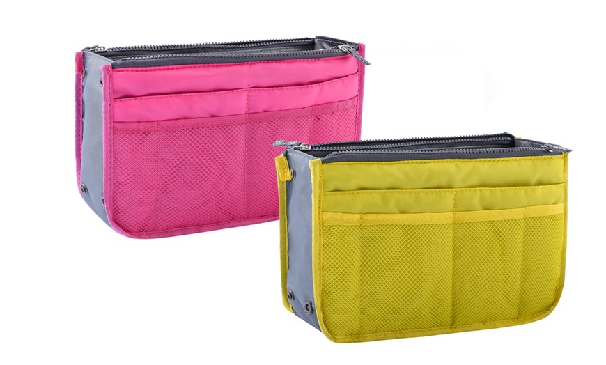 Image 15: 1 o 2 organizadores para bolso con múltiples compartimentos