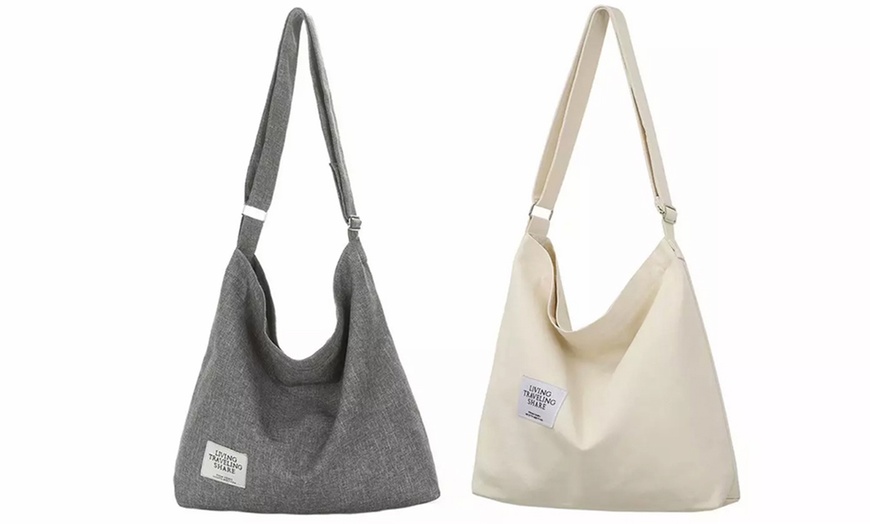 Image 7: One or Two Crossbody Casual Tote Bags