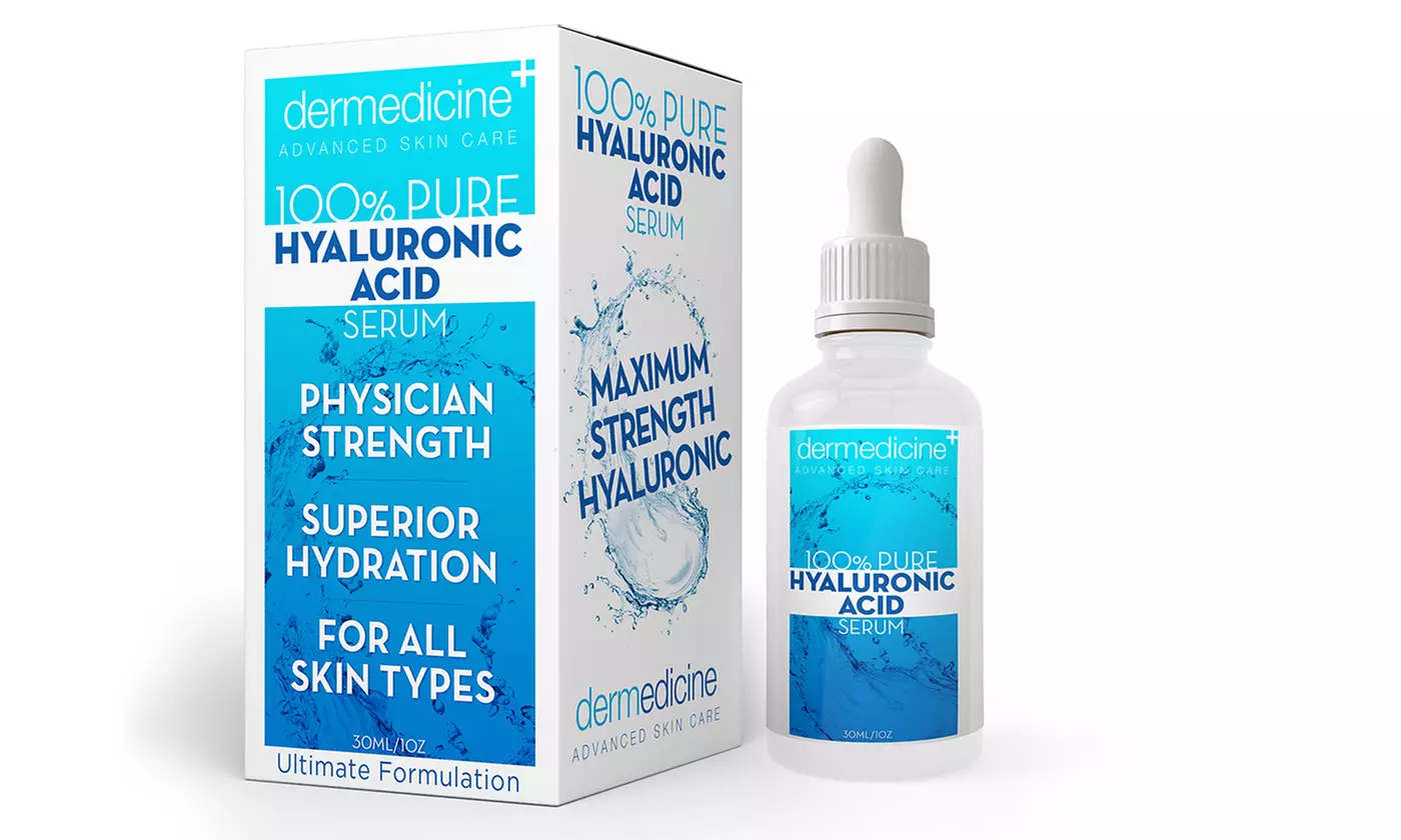 Dermedicine 100% Pure Hyaluronic Acid Serum (1- or 2-Pack) - Second Medium