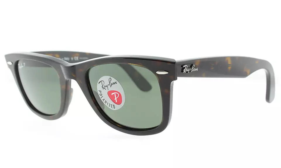Ray-Ban Tortoiseshell Wayfarer Sunglasses for Men and Women (Small) - Primary Image