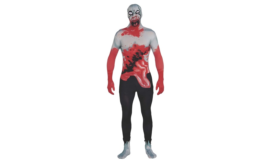 Image 1: Halloween Adult Costume Zombie Skin Suit