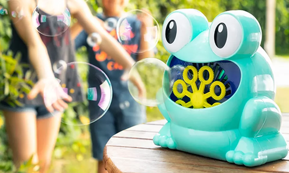 Macchina per bolle di sapone "Froggly" a forma di rana - Primary Image