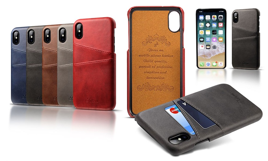 Image 1: Case mit Kartenfach für iPhone 6,6 Plus,7,7 Plus,8,8 Plus & iPhone X