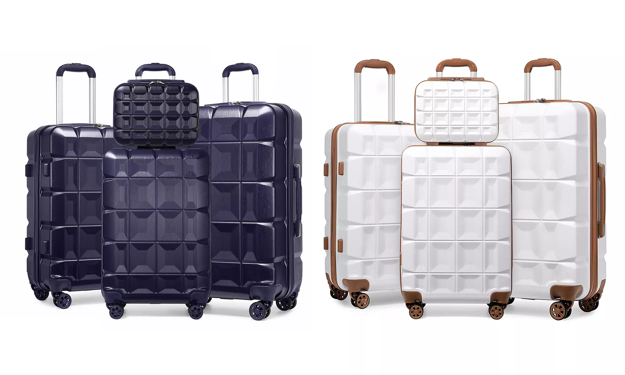 KONO Hard Shell Suitcases with TSA Locks