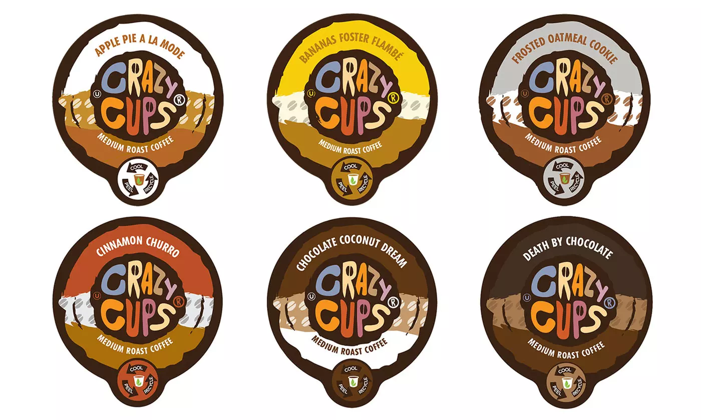Crazy Cups Flavored Coffee Single-Serve Pods (22ct.) - Primary Image