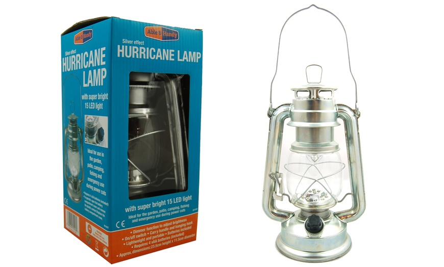 Image 1: 15-LED Hurricane Lamp