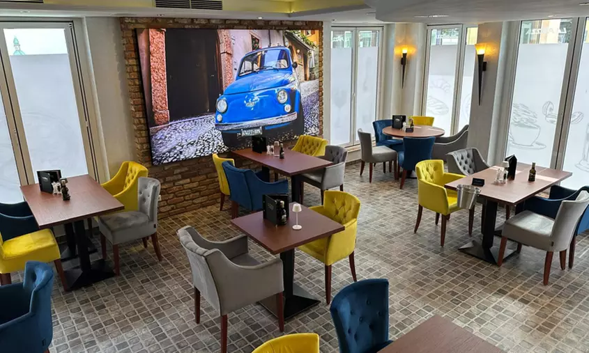 Luxuriöses italienisches 4-Gänge Fisch- oder Fleisch-Menü für 2 Pers.