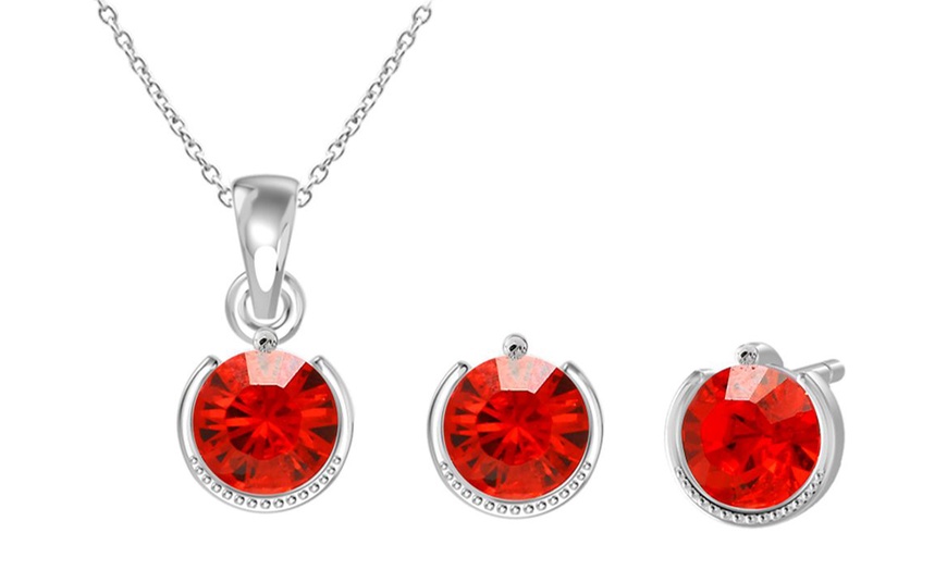 Image 42: Birthstone Set with Austrian Crystals