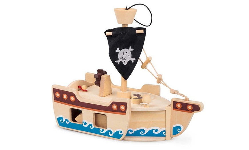 Image 2: Tobar Pirate Ship Wooden Playset