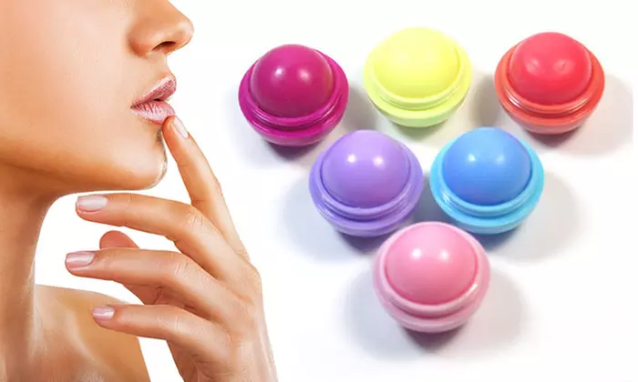 All Natural Velvety Lips Ball Shaped Moisturizing Lip Balms (6-Pack) - Primary Image