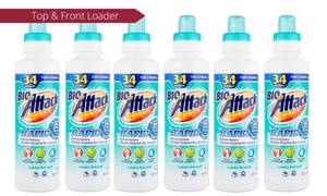 6x Biozet Rapid Attack Laundry Liquid