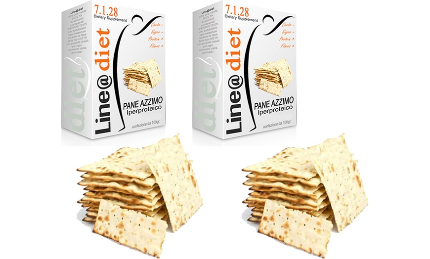 Image 3: Pakjes eiwitrijke matzo crackers van het merk Line@Diet