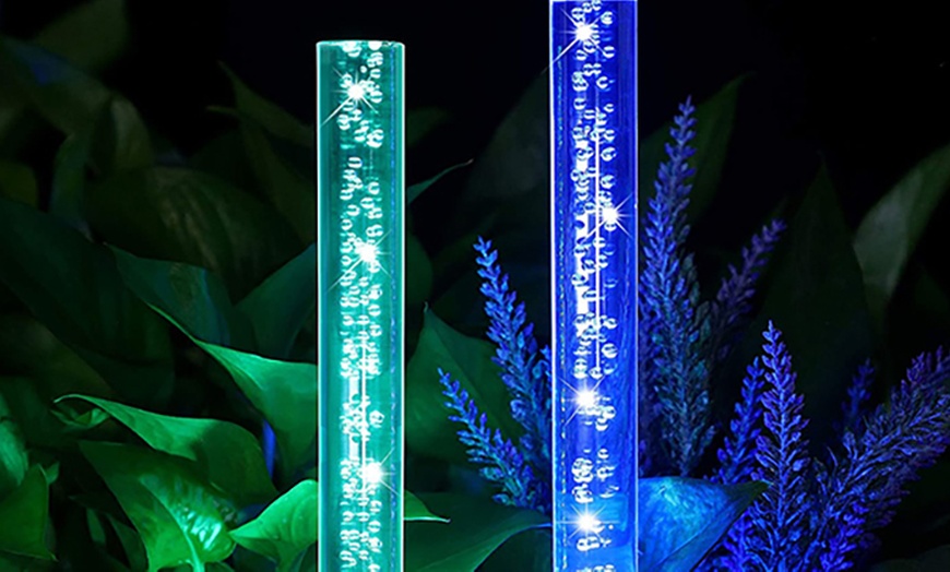 Image 3: Set of Two or Four Solar-Powered Acrylic Bubble Garden Lights