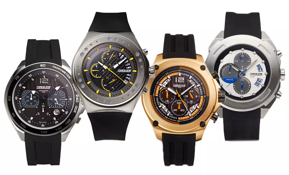 Force One Men's Chronograph Sport Watches - Primary Image