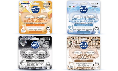 Kit da 4 a 12 maschere per occhi Acty Mask disponibili in 4 tipologie di patch occhi a mascherina